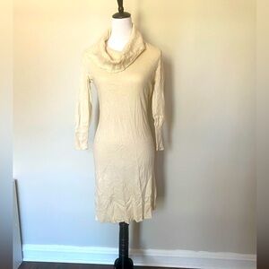 White cashmere sweater dress size L fits like a S/M.